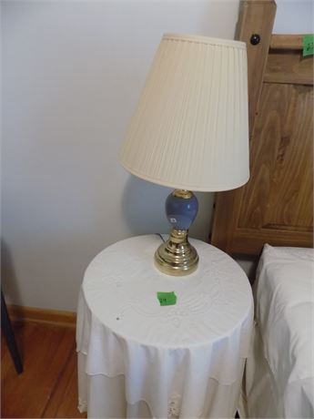 Side Table and Lamp