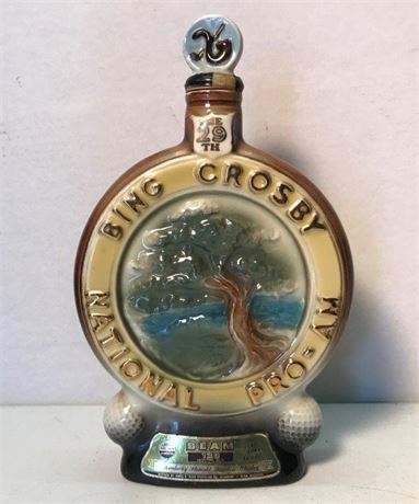 1970 Jim Beam Bing Crosby National Pro-AM Bottle (Empty)