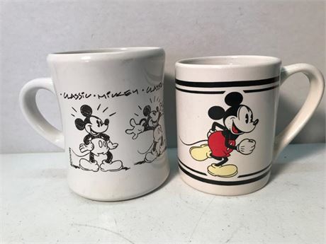 2 Mickey Mouse Mugs