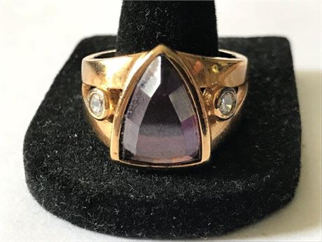 Stamped 925 CZ 10 China Size 10 Ring