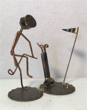 Metal Golf Sculpture