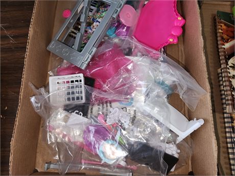 Flat Of Barbie Doll Accesories