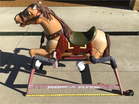 Chester the “Wild Mustang” Spring Rocking Horse with a Children’s Book