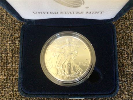 2021 Silver Eagle Silver Dollar- Uncirculated