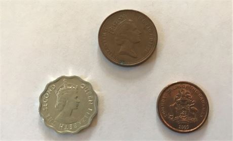 3 Foreign Coins