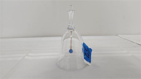 Crystal Clear Bell With Blue Clapper