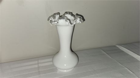 Fenton Silver Crest Vase 8"