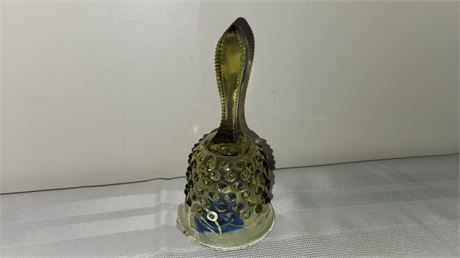 Fenton Green Hobnail Bell 5 1/2" No Clapper.