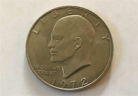 1972 US Eisenhower Dollar Coin (#2)