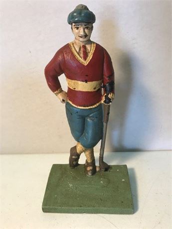 Cast Iron Golfer Bookend