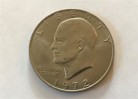 1972 US Eisenhower Dollar Coin (#1)