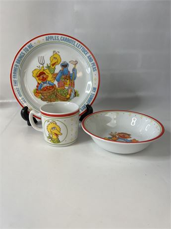 Sesame Street Childrens China Set