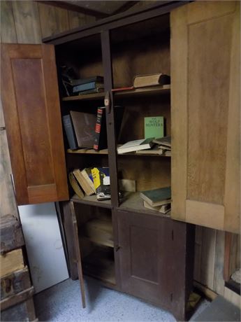 Cabinet and Books