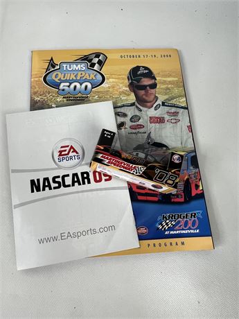 Nascar Program and Hot Wheels Car