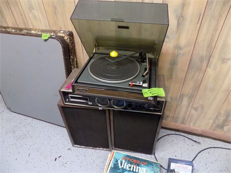 Record Player, 8-Track Player, Speakers, Records, 8-tracks