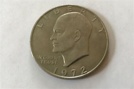 1972 US Eisenhower Dollar Coin