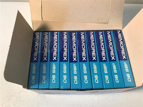 Memorex dBS 90 10 Pack Audio Cassettes