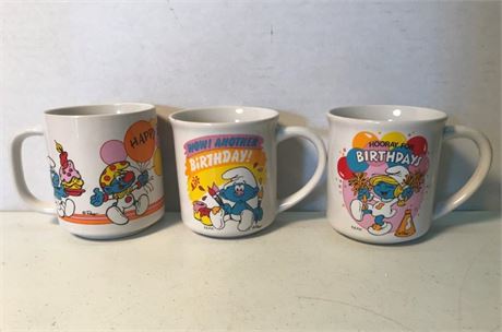 3 Smurfs Mugs
