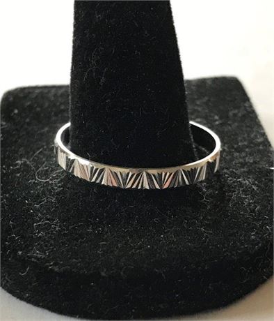 Stamped 14Kt Italy Milop Size 9.5 Ring