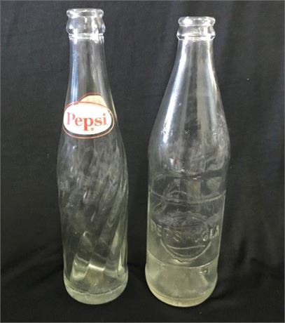 2 Pepsi/Pepsi Cola Bottles