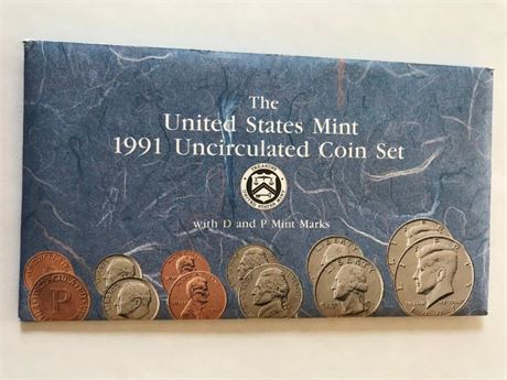 1991 US Mint Uncirculated Coin Set