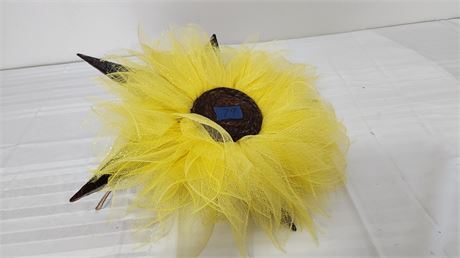 Sunflower Wreath & 3 Metal Stars