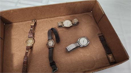 Lot Of Watches. Gruen & Westclox & More