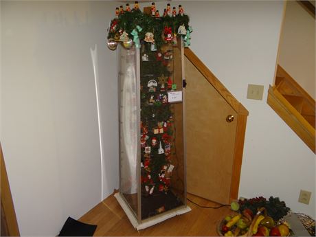 Turning Display Case with Contents