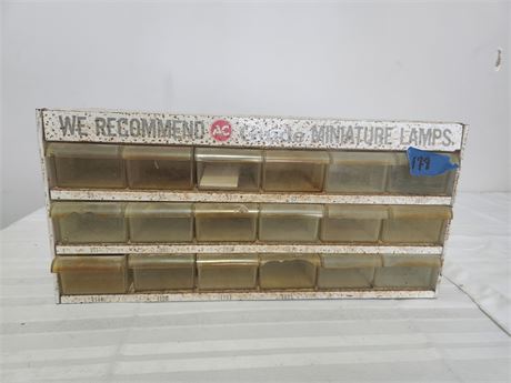 AC Delco Light Bulb Cabinet