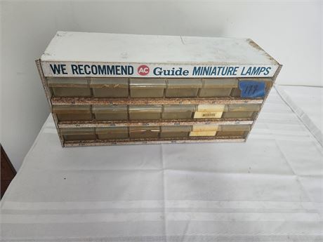 AC Delco Light Bulb Cabinet