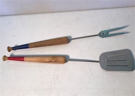 Baseball Themed Grill Utensils