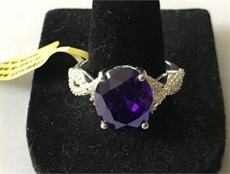 Stamped STS 925 Size 6.25 Ring