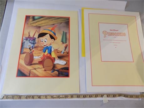 Collectible Pinocchio1993 Lithograph