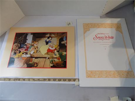 Collectible Snow White 1994 Lithograph