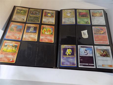 Collectible Pokemon Trading Cards in Book