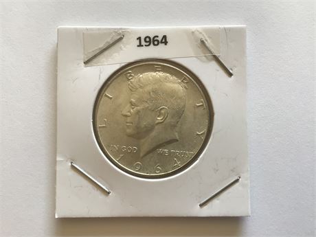 1964 Kennedy 1/2 Dollar coin