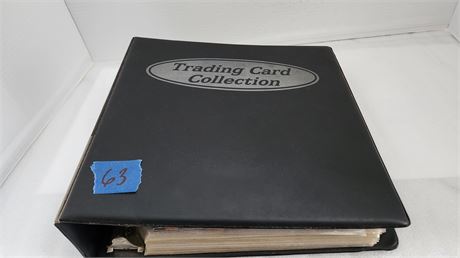 Large Trading Card Collection with Binder.