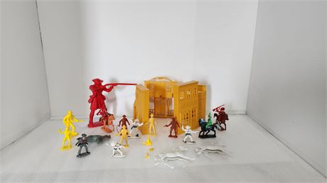 Plastic Cowboys, Horses & Western Town