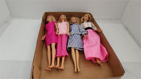 Lot Of 4 Barbies
