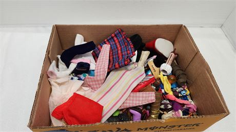 Lot Of Barbie Doll Clothes & Accessories