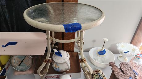 Small Metal & Glass table