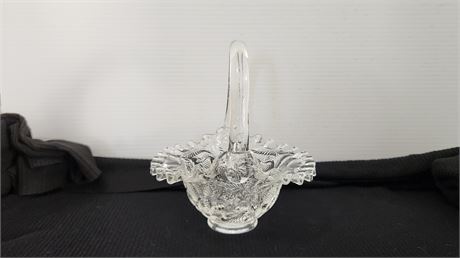 Fenton Strawberry Design Clear Basket