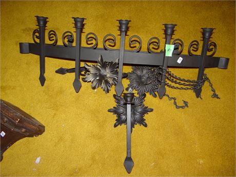 Gothic Look Metal Candle Holder