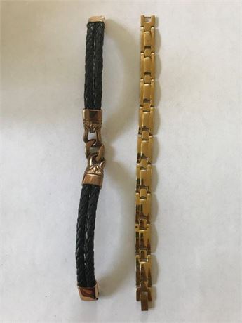2 Stainless Steel Bracelets