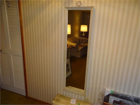 hall mirror and Bench
