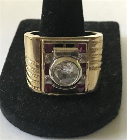 Stamped 417 MCR Size 9 Ring
