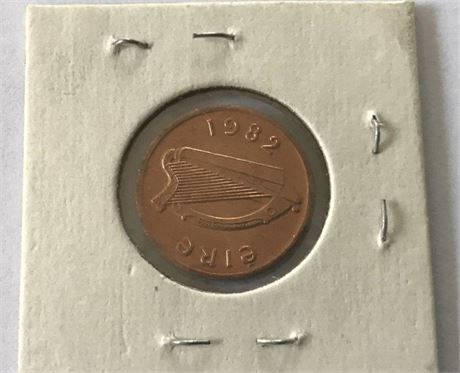 1982 Ireland 1/2 Penny Coin