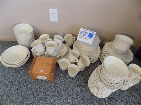 Pfaltzcraft Tea Rose Dishes Lot