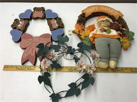 3 Misc. Wreaths (#1)