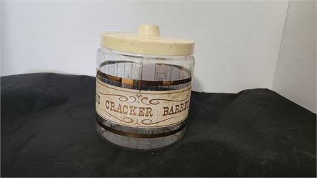 Cracker Barrel Vintage Glass Canister